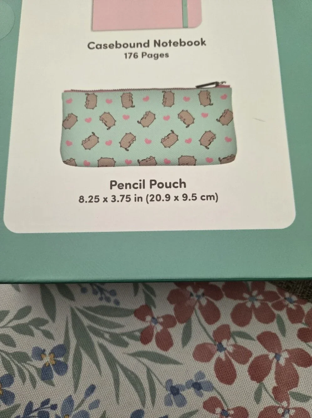 Pusheen Pink and Mint Casebound Notebook & Pencil Pouch Gift Set